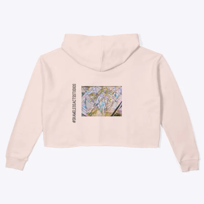 SHAMELESSACTS Crop-Top Hoodie